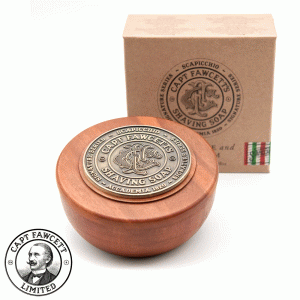 Сапун за бръснене от бръснарницата на Ал Капоне със смокиня, маслина и ром - Scapicchio в дървена купа от Captain Fawcett